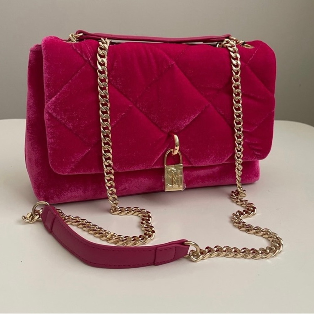Steve Madden Velvet CAIA Pink Fushia bag